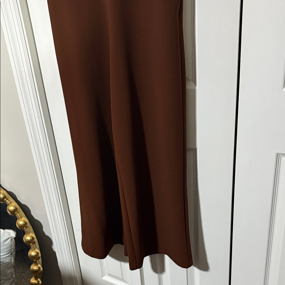 RACHEL Rachel Roy Brown Ruffled Jumpsuit Small - Picture 3 of 13